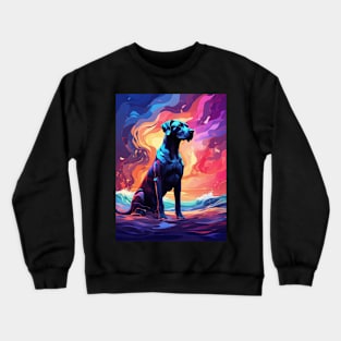 Great Dane Beach Sunset Crewneck Sweatshirt